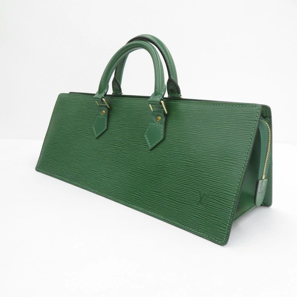 LOUIS VUITTON Sac Triangle Epi Handbag Green